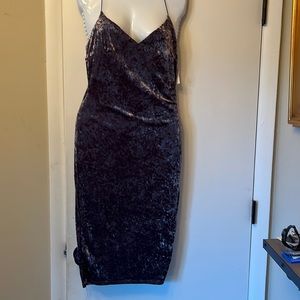 Charlotte Russe gorgeous sexy pencil dress, MED, crushed velvet, sexy, straps